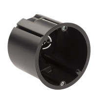 Коробка установочная KUP-73-73-m-black металлические лапки IP20 ЭРА