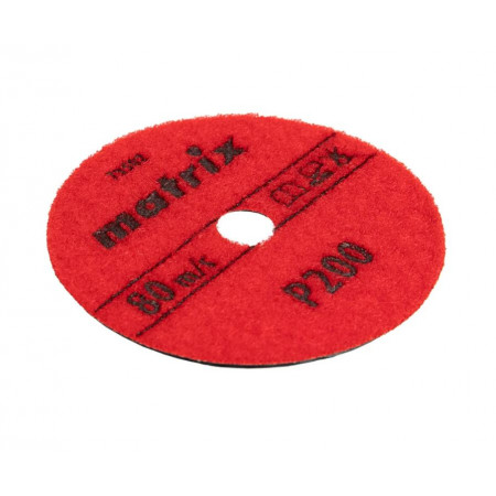 Алмазный гибкий шлифовальный круг, 100мм, P200, сухое шлифование, 5ш. Matrix