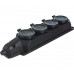 Каучуковая колодка ЭРА K-4e-B-IP44 с заземлением 4гнезда 16A IP44 черная