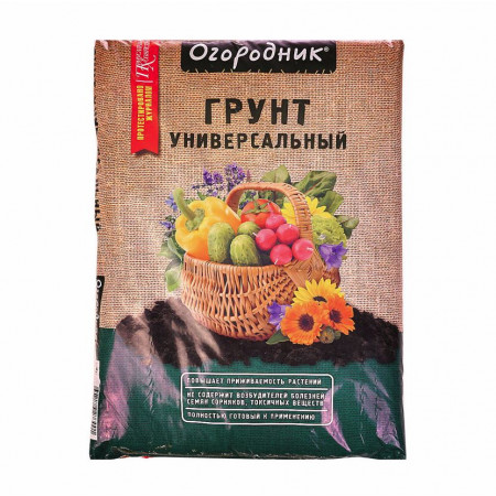 Грунт универсальный Огородник, 9 л Грунт универсальный Огородник, 9 л
