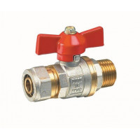 Кран под м/п трубу(SMS-8006) 20 х 1/2" M наруж. 220гр