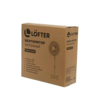 Вентилятор напольный, Lofter, 35 Вт, 3 скорости, черный, FS40-A (FS40-A14-blk)