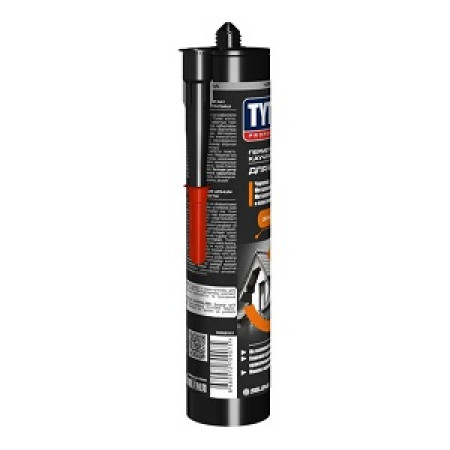 Герметик для кровли каучуковый черный TYTAN PROFESSIONAL 310 мл