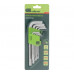 Набор ключей имбусовых HEX, 1.5-10 мм, 45x, закал. 9 шт, удлин. Сибртех