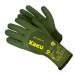 Теплые перчатки GOLD MANIBUS Хаки 13 кл с облив. текст. латекс р.10 (XL)