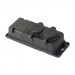 Розетка 2-м 16А IP44 2P+PE 230В с защ. крышками